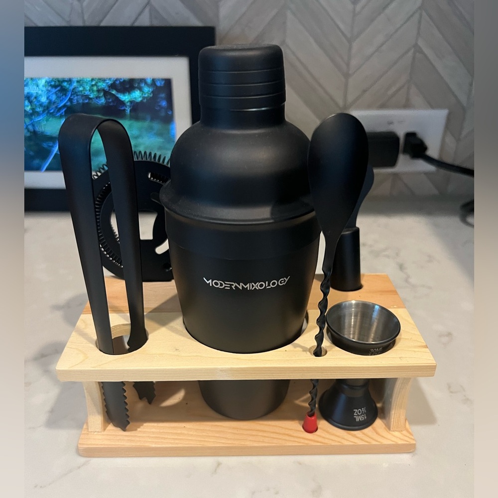 Mixology Bartender Kit - 8-Piece Black Matte Cocktail Shaker